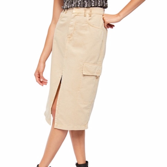 NWT Free People Scout Midi Skirt - Picture 2 of 6